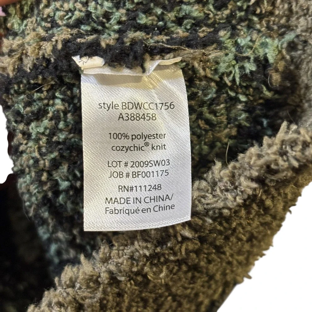 Barefoot‎ Dreams CozyChic Camo Print Pullover Sweater Women's Small - Picture 5 of 12